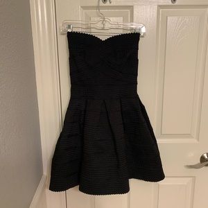 Black Strapless Cupcake Dress